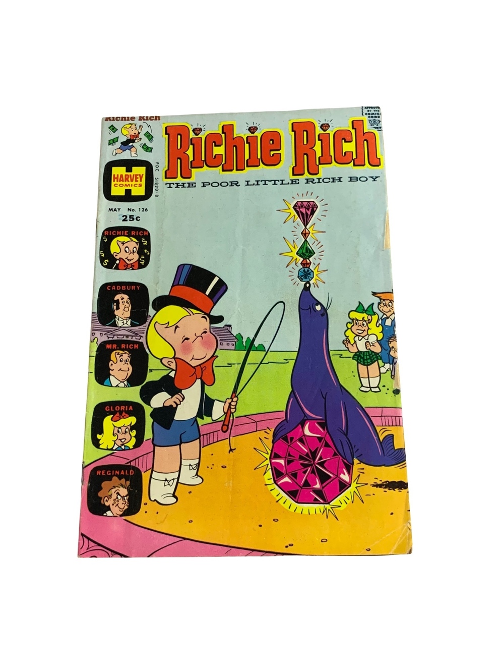 Richie Rich The Poor Little Rich Boy #126 May 1974 Harvey Comics Bronze
